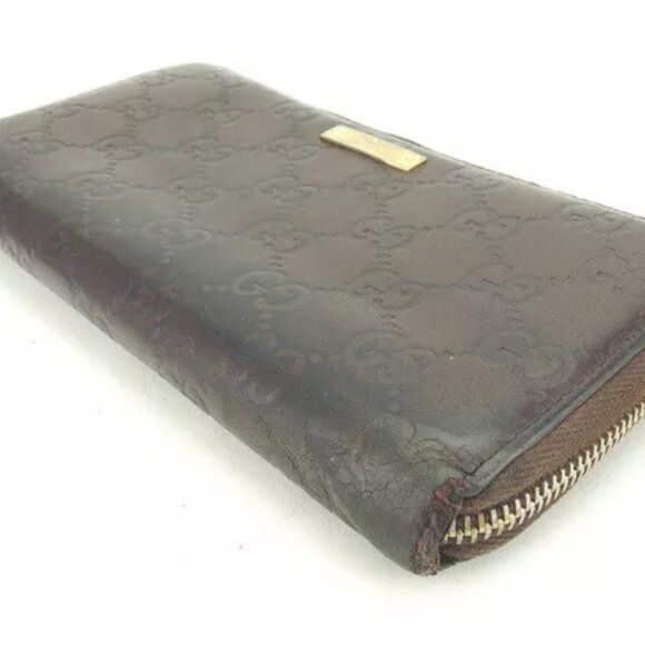 GUCCI Long Wallet Gucci Shima ?~ Authentic USED N317 - Picture 4 of 6